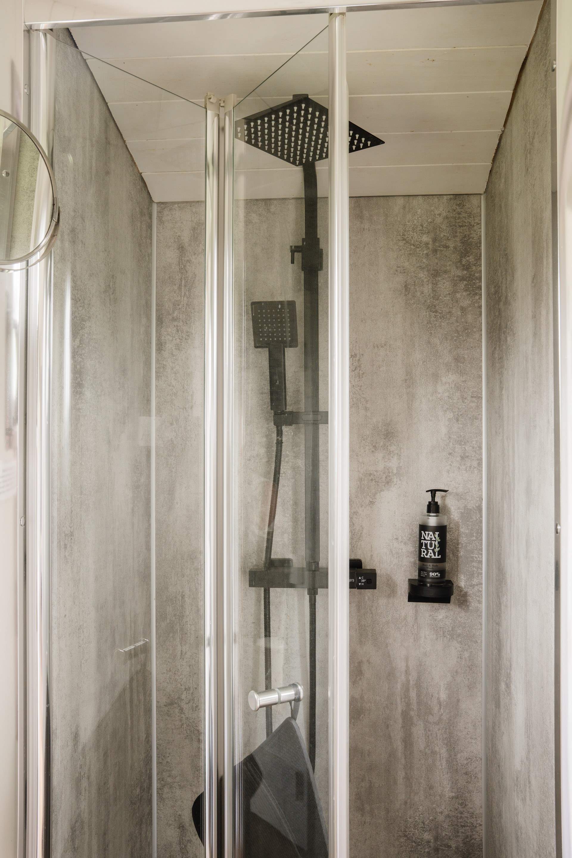 Perfect for freshening up after a day of adventures.