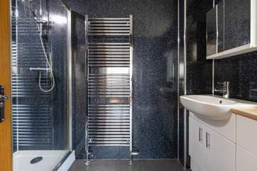 The shower-room.