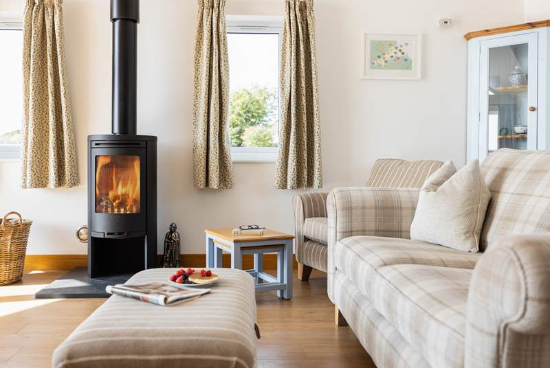 Light the wood-burner and sink into the sofa.