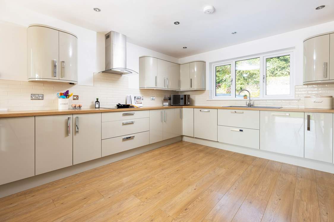 The lovely, light kitchen.