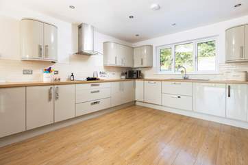 The lovely, light kitchen.