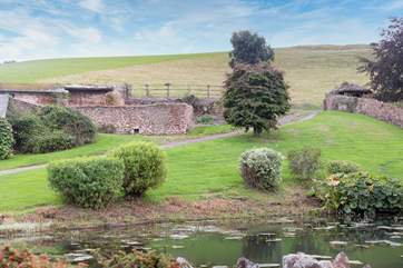 Beautiful countryside surrounds the property.