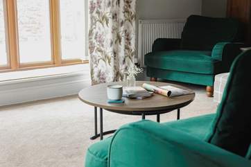 Curl up and enjoy a cup of coffee.