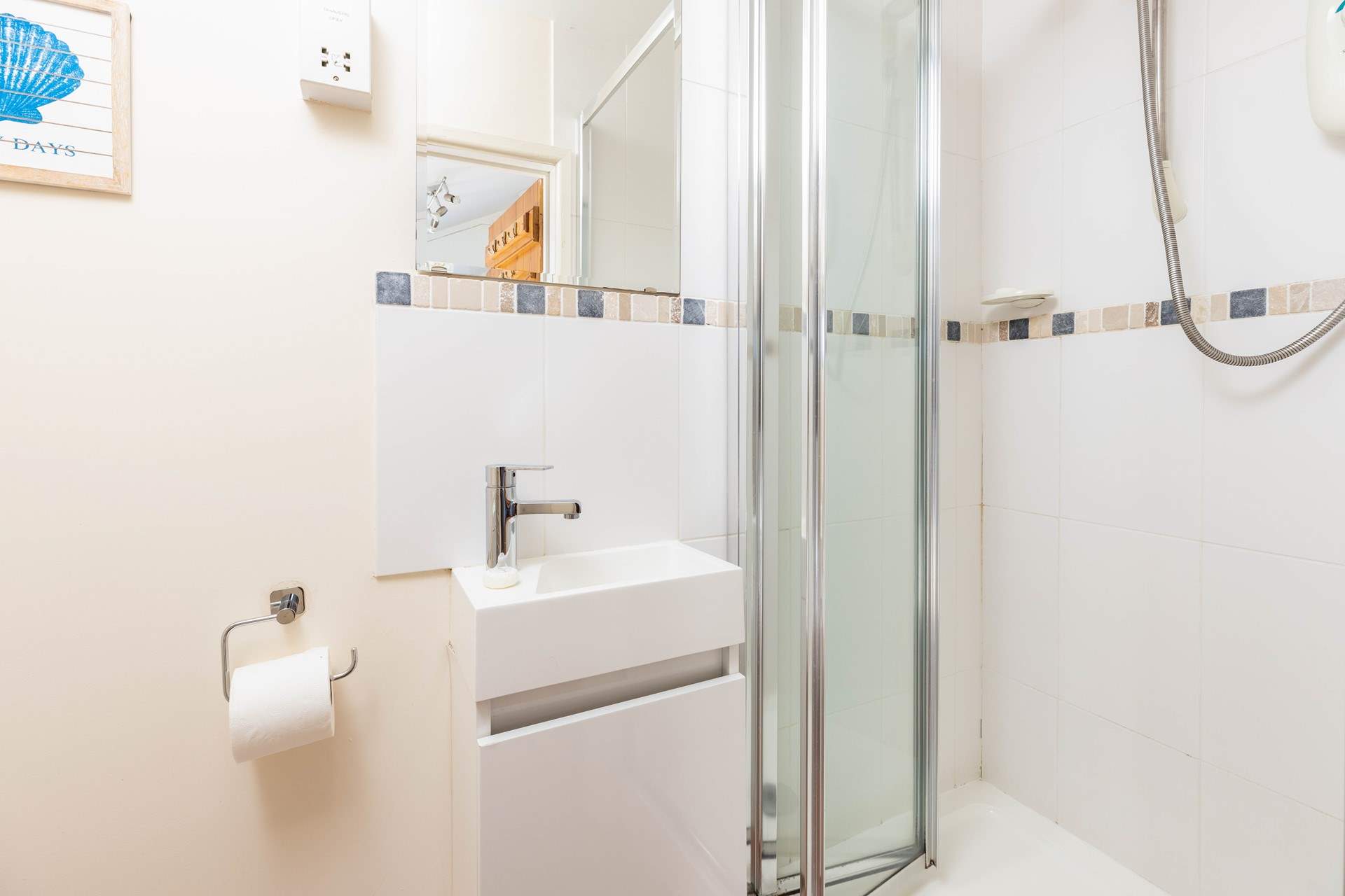 The little shower-room is on the ground floor. 