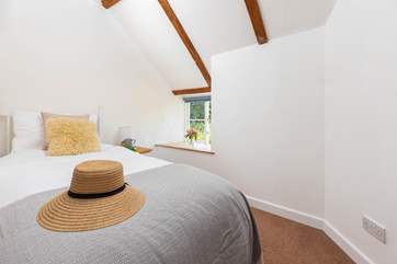 The single bedroom is perfect for either a child or adult.