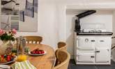 The oil-fired Rayburn adds warmth to this lovely cottage.  - Thumbnail Image