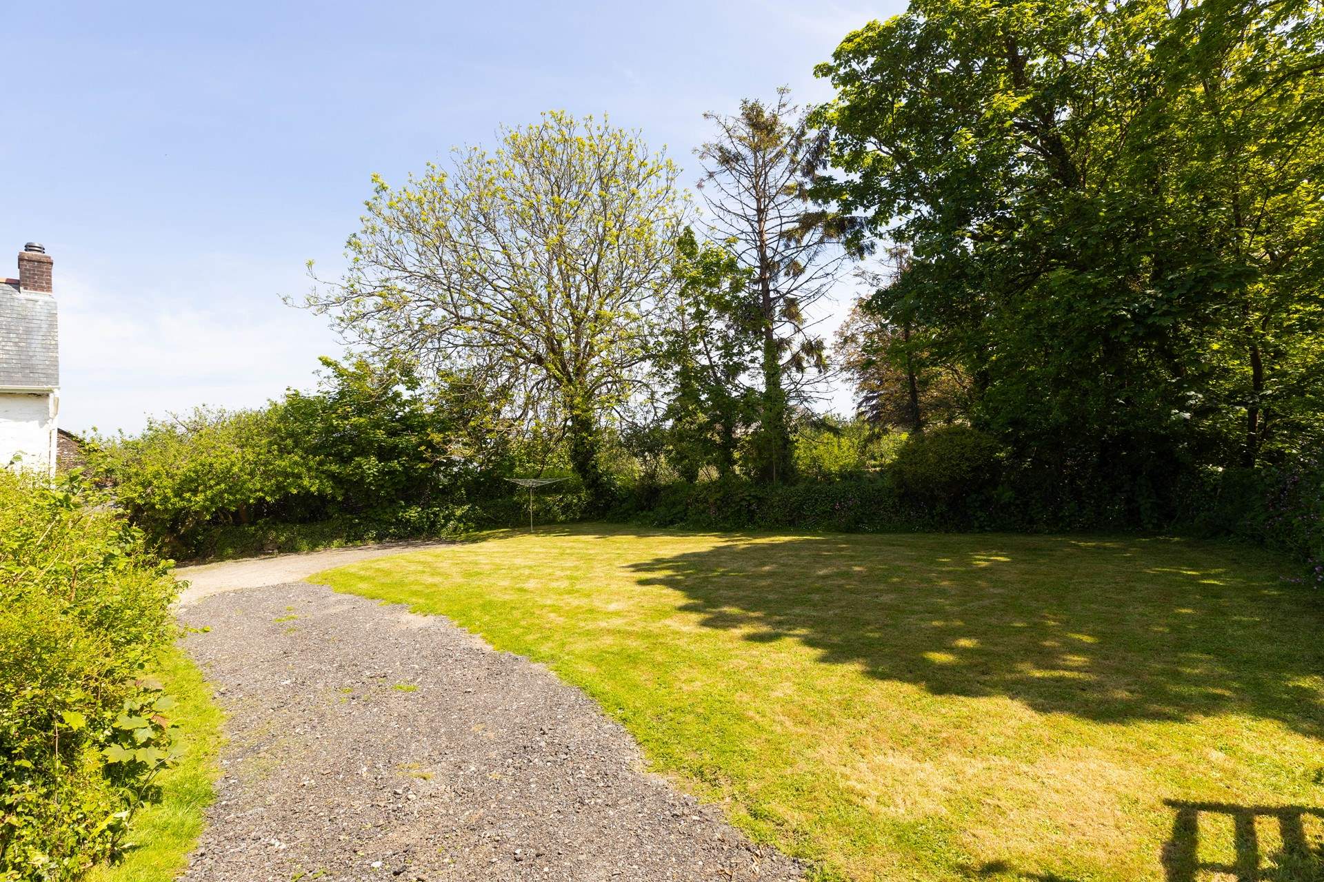 Chyvounder has a large lawn to the side of the cottage, perfect for water spots kit of a game of football. 