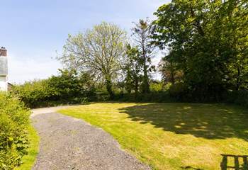 Chyvounder has a large lawn to the side of the cottage, perfect for water spots kit of a game of football. 