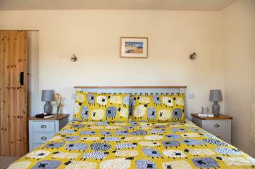 There's a comfy king-size bed in bedroom one