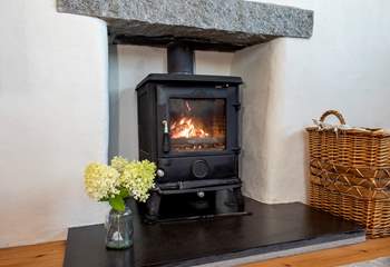The toasty wood-burner is a welcome sight on those out-of-season breaks