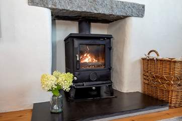 The toasty wood-burner is a welcome sight on those out-of-season breaks