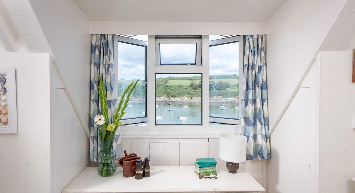 A cosy little window looks out over the estuary.