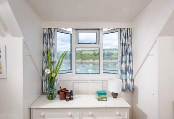 A cosy little window looks out over the estuary.