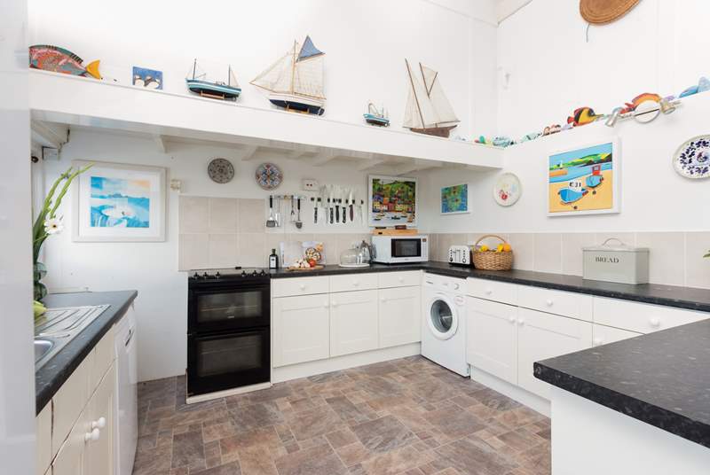 The homely kitchen is excellent for hosting sociable family evenings.