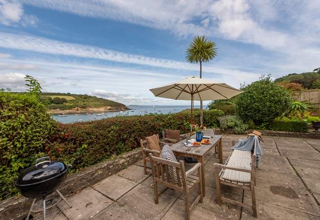 Enjoy views out to sea from the terrace. 