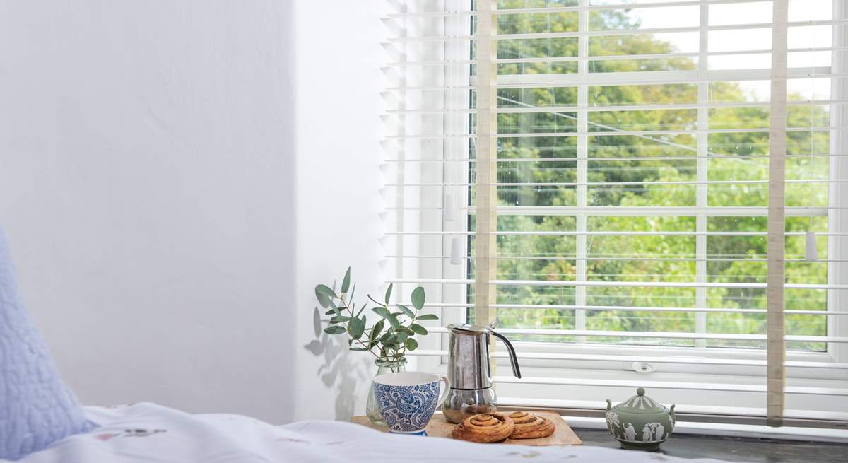 Coffee and pastries in bed - bliss!