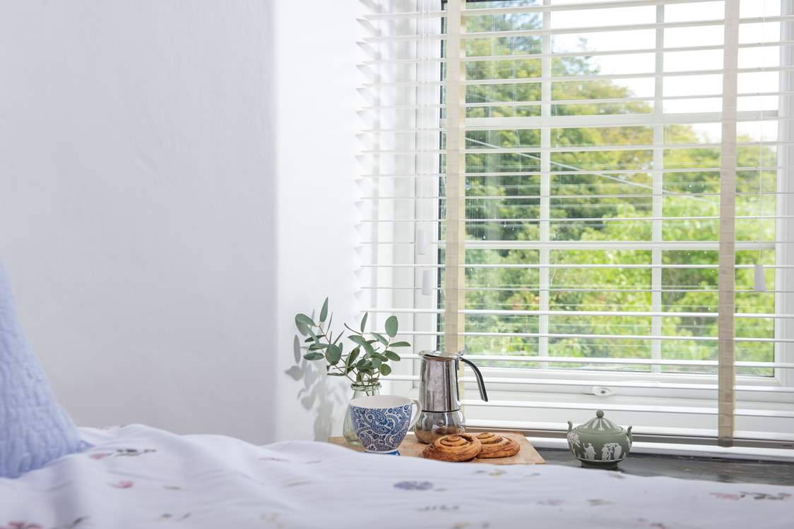 Coffee and pastries in bed - bliss!
