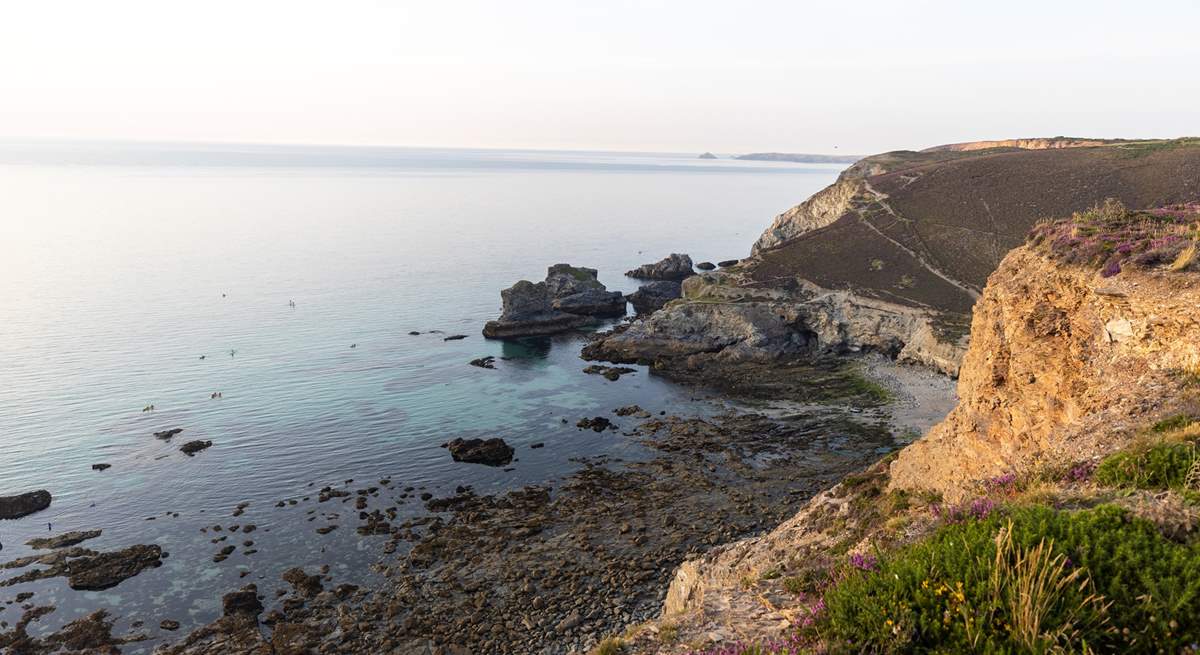 The beautiful coastline of St Agnes.