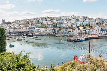 The pretty harbourside of Brixham is a short stroll away.