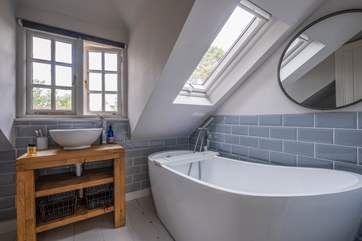 Bathroom 2 has a gorgeous free-standing bath with shower attachment.