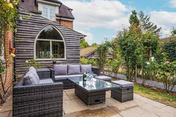 Sit in the beautiful garden and enjoy the sunshine.