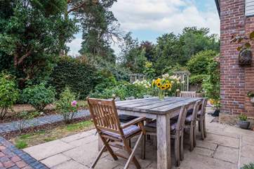 Listen to birdsong and enjoy the fresh air in the garden.
