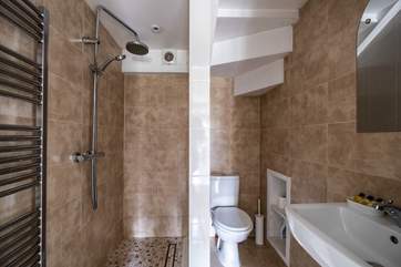 The ground floor wet-room for a refreshing shower after a busy day.