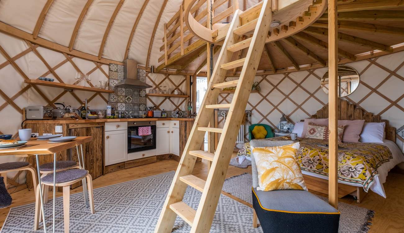 The yurt is perfect for families, but equally as lovely for a romantic retreat. 