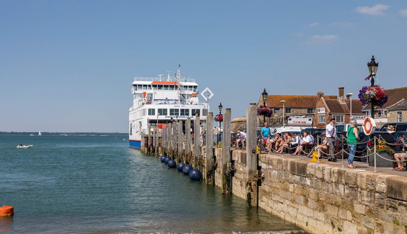 Yarmouth is home to the Wightlink ferry and a great selection of eclectic shops and eateries.