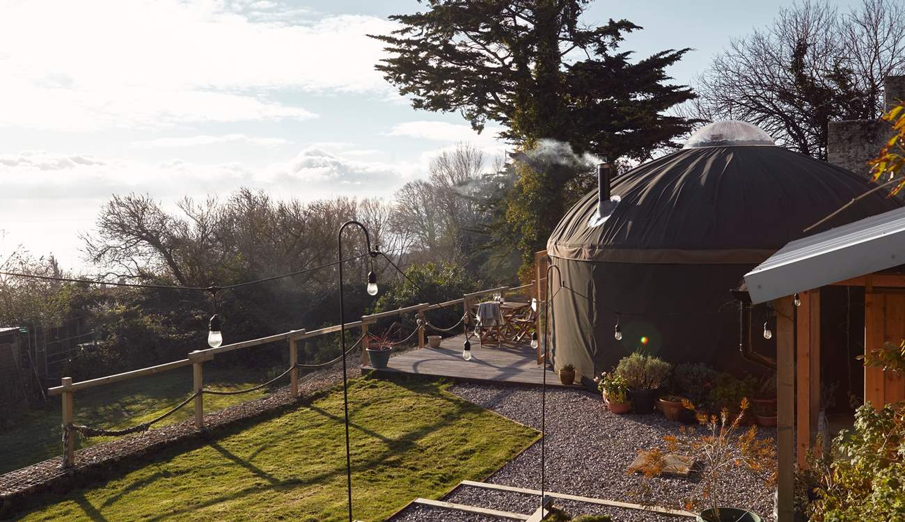 With a warming wood burner and central heating, this stunning yurt is the perfect escape in every season! 