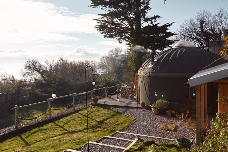 With a warming wood burner and central heating, this stunning yurt is the perfect escape in every season! 