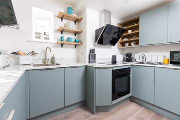 The kitchen is carefully designed.