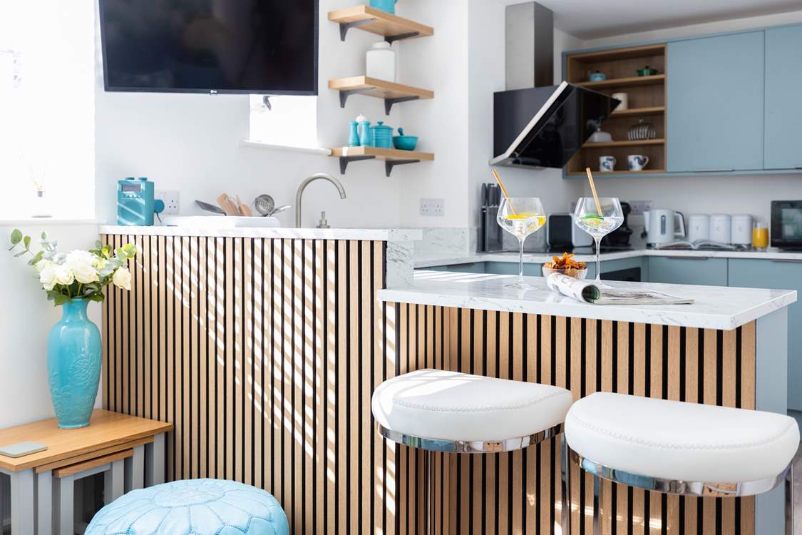 The kitchen/dining area.