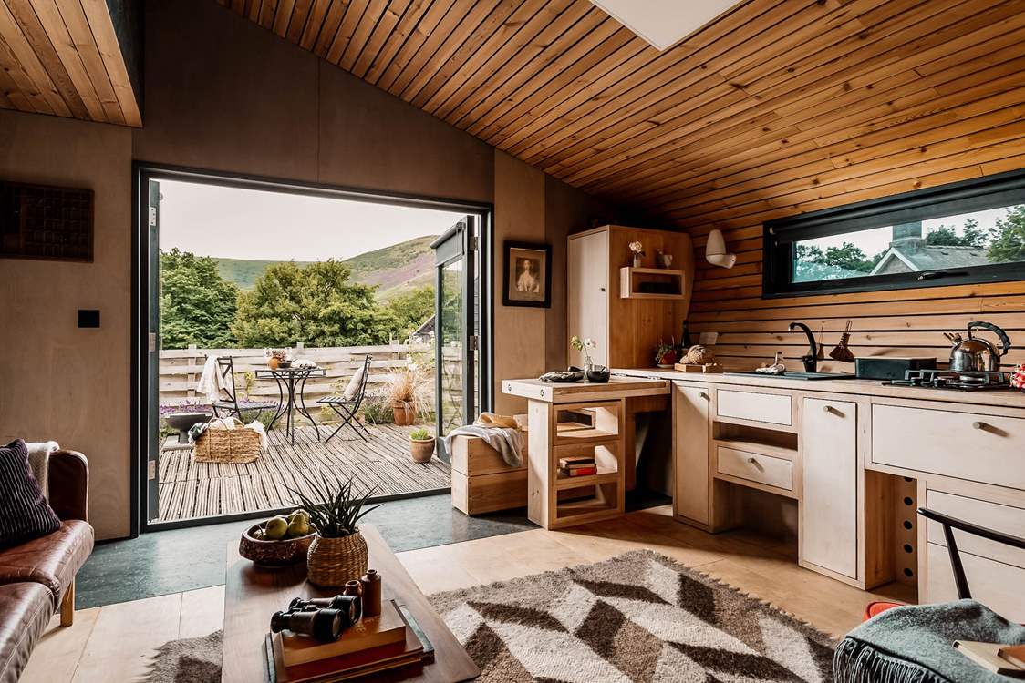 The hideaway was handcrafted by amazing owners.