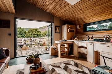 The hideaway was handcrafted by amazing owners.