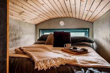 This space is ideal for a younger guests, climb the stairs and enjoy a cosy night's sleep in the snug upstairs den.