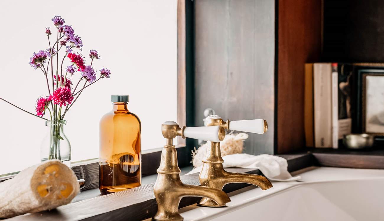 Or turn the taps and melt into the bubbles...