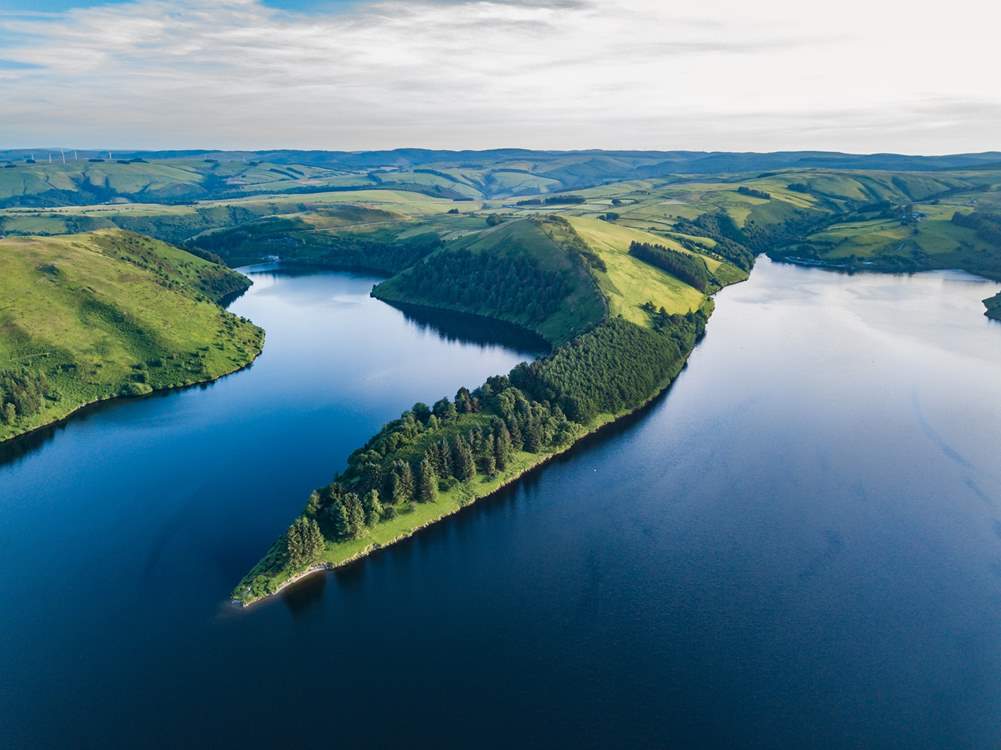 Llyn Clywedog Dam in Llanidloes (around an hour away) is an utterly stunning location for walkers!