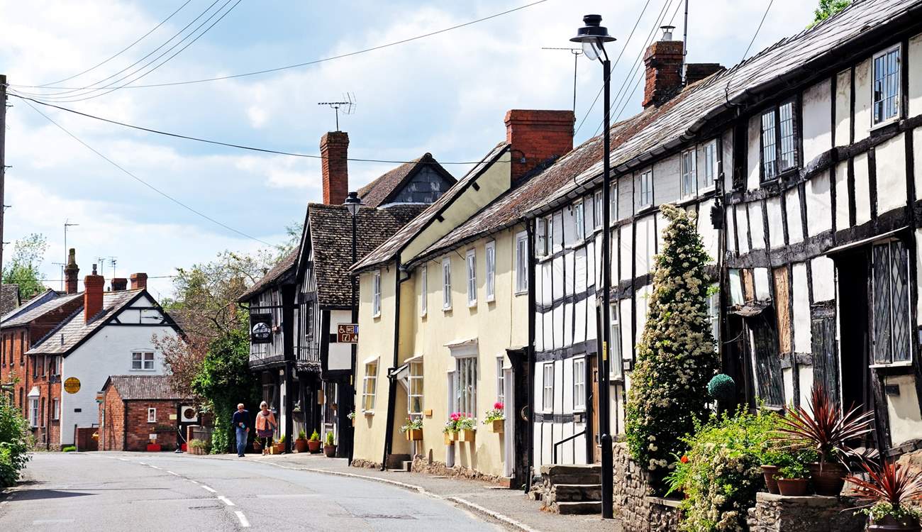 Only a short drive from the hideaway is the very pretty village of Pembridge, which sits just across the border in Herefordshire.