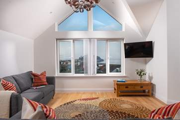 Beautifully crafted, Denham's living space is on the first floor to make the most of the stunning views.