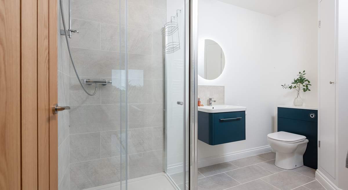 The gorgeous en suite shower-room to bedroom 1.