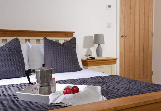 Breakfast in bed? Why not, you are on holiday!
