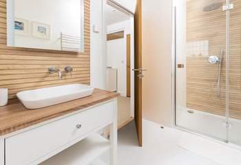 You'll find another fabulous en suite attached to bedroom three.