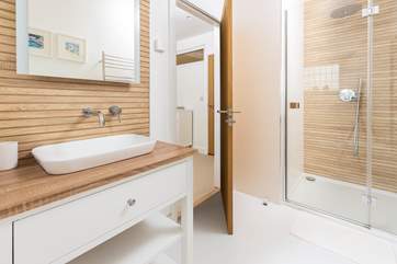 You'll find another fabulous en suite attached to bedroom three.