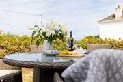 The outdoor seating area is the perfect place to enjoy a spot of al fresco dining.