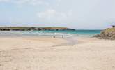 Harlyn Bay is a highly popular coastal Area of Outstanding Natural Beauty with a beautiful stretch of golden sand, renowned for safe bathing and excellent surfing conditions. - Thumbnail Image