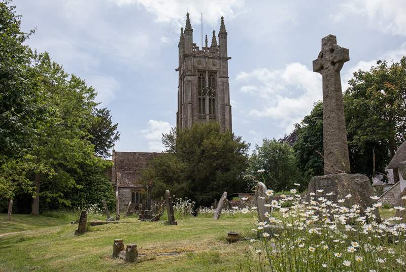 The village Church of St Peter and St Paul boasts the tallest church tower in Dorset. 