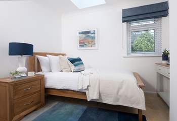 The cute single bedroom is ideal for either a child or adult.