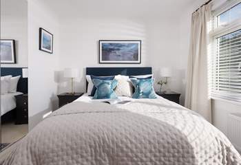 A great night's sleep is assured in bedroom 1 with a super comfy king-size bed and luxury linens.