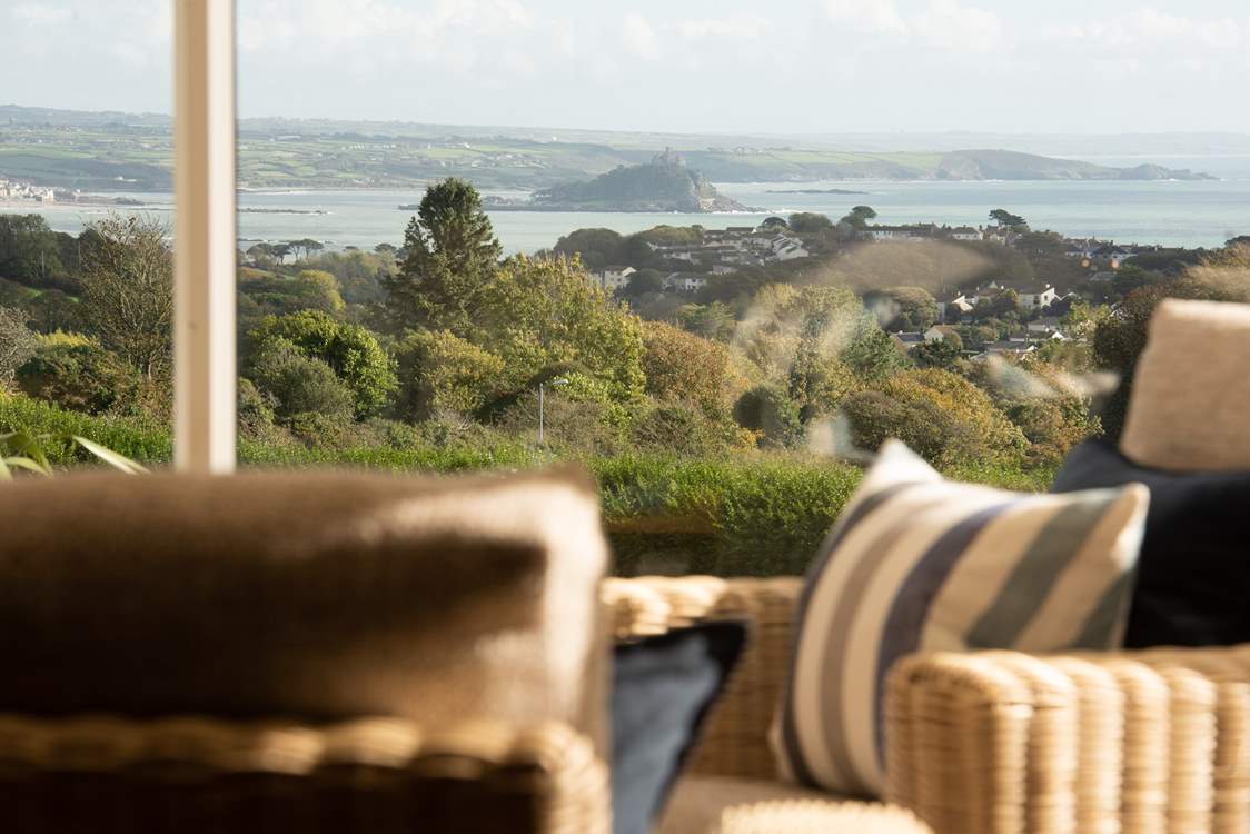 St Michael's Mount is a stunning backdrop.